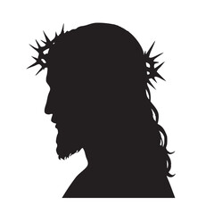 silhouette of a Jesus Christ 