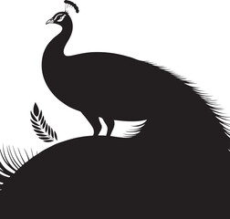 Obraz premium Abstract geometric silhouette design with vibrant color palette and bold typography