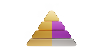 Glossy Pyramid Transparent Background Geometric 3d Rendered Shape