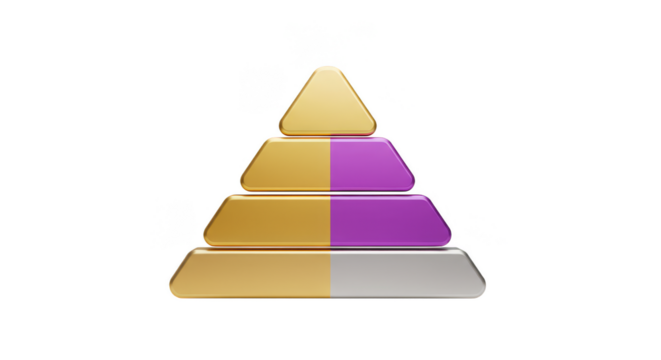 Glossy Pyramid Transparent Background Geometric 3d Rendered Shape