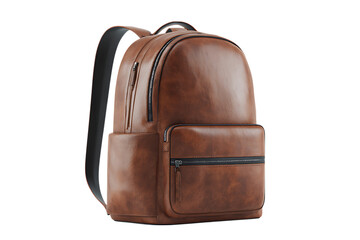 Stylish Brown Leather Backpack