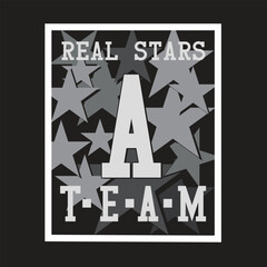 Typographic vector illustration of sport theme