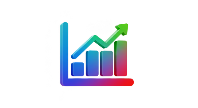 Growth Arrow on Graph Success Illustration Financial Business