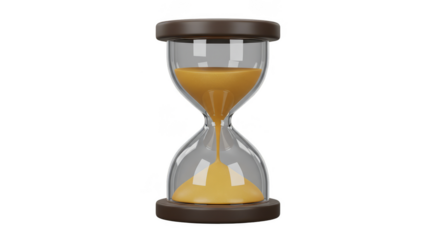 Hourglass Sand Flowing Transparent Illustration Time Measurement
