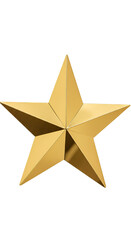 Obraz premium Illustration of Golden Metallic Award Star With Elegant Decorative Shape