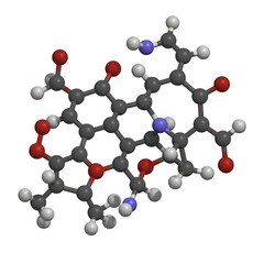 Illustration of Molecular Structure Chemical Compound Model on Transparent