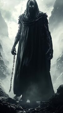 The mighty ancient Greek god Erebus walks in armor. Myths come to life! Witness the mighty Greek gods and Titans&mdash;power, fury, and glory in epic video!. High quality FullHD footage