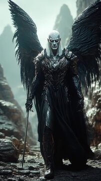 The mighty ancient Greek god Thanatos walks in armor. Myths come to life! Witness the mighty Greek gods and Titans&mdash;power, fury, and glory in epic video!. High quality FullHD footage