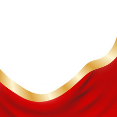 Luxury 17 August PNG Design – Elegant Red, White, and Gold Independence Day Theme