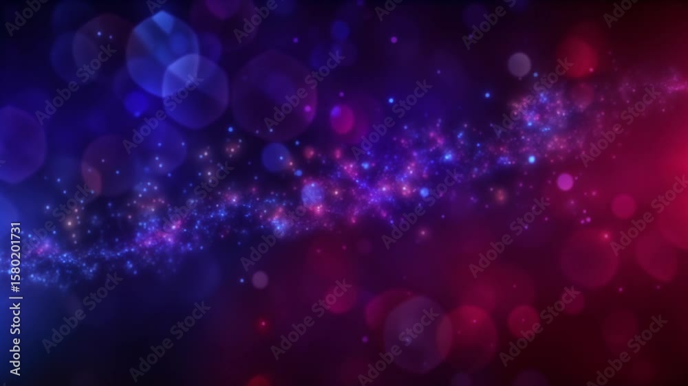Wall mural abstract sparkle, pink purple skies, looping animation, creates sparkling ethereal cosmic journey, g