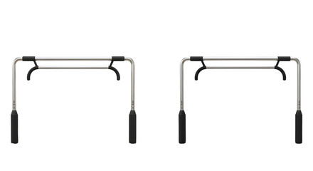 Illustration of Silver Portable Pull Up Bar for Home Gym on Transparent
