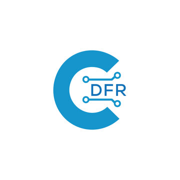 Classic Shield Logo with Stars and DFR Letters &ndash; Premium Badge or Security Brand Identity. DFR Letter Logo.
