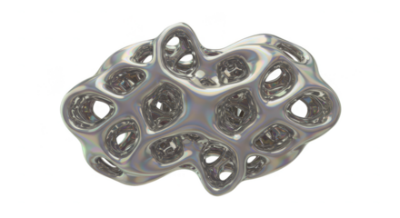 Iridescent Abstract Texture Transparent Background Geometric Pearl Design