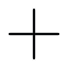 Outline plus icon to add, increase, or create new