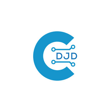 Classic Shield Logo with Stars and DJD Letters &ndash; Premium Badge or Security Brand Identity. DJD Letter Logo.
