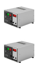 Obraz premium Isolated 3d Rendering Power Supply Equipment Accurate Voltage Current