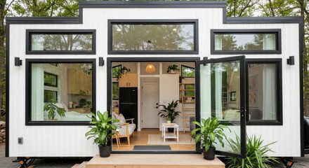 Modern Tiny House Design with Open Concept Living and Natural Light