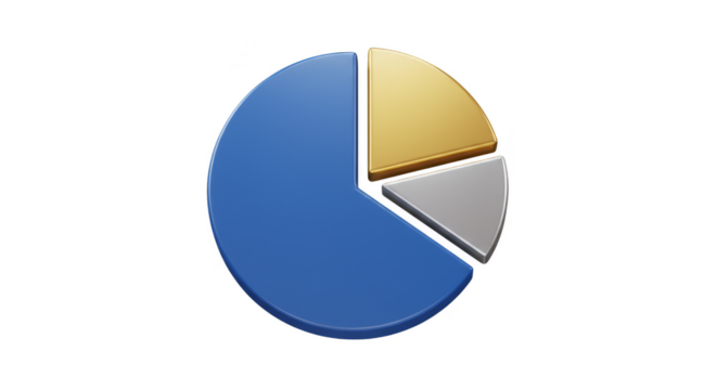 Informative Pie Chart Illustration Demonstrates Business Data and Finance - Powered by Adobe