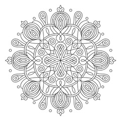 ornamental round lace pattern