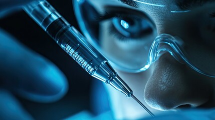 Micro-Surgery Close-Up Highlighting Medical Research and Precision Instruments 