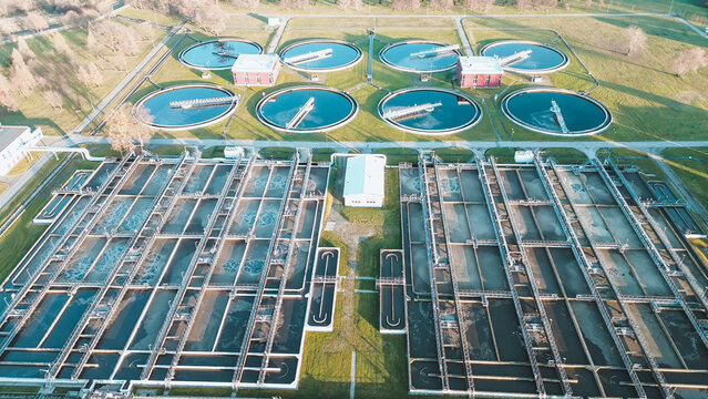 Aerial wastewater plant for sustainable water management
