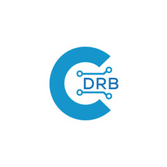 Classic Shield Logo with Stars and DRB Letters – Premium Badge or Security Brand Identity. DRB Letter Logo.
