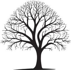 Obraz premium Tree silhouette Vector | Minimalist & Trendy Tree Silhouette Design | Unique & Stylish Tree Artwork for Vector design 