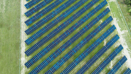 Solar energy power station from above