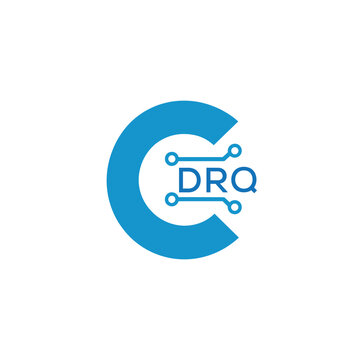 Classic Shield Logo with Stars and DRQ Letters &ndash; Premium Badge or Security Brand Identity. DRQ Letter Logo.
