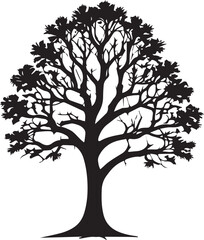 Tree silhouette Vector | Minimalist & Trendy Tree Silhouette Design | Unique & Stylish Tree Artwork for Vector design