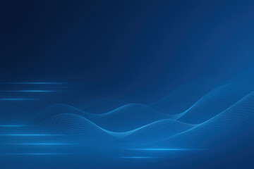 Wave-like patterns consisting of thin, shiny lines on a dark blue background.