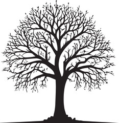 Obraz premium Tree silhouette Vector | Minimalist & Trendy Tree Silhouette Design | Unique & Stylish Tree Artwork for Vector design