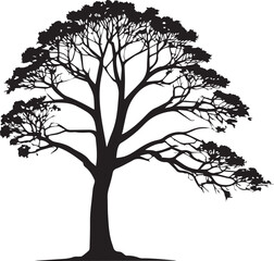 Tree silhouette Vector | Minimalist & Trendy Tree Silhouette Design | Unique & Stylish Tree Artwork for Vector design