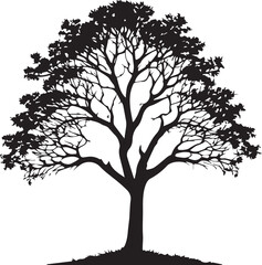 Tree silhouette Vector | Minimalist & Trendy Tree Silhouette Design | Unique & Stylish Tree Artwork for Vector design