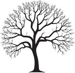 Fototapeta premium Tree silhouette Vector | Minimalist & Trendy Tree Silhouette Design | Unique & Stylish Tree Artwork for Vector design