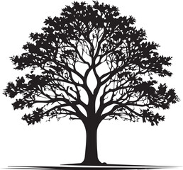 Tree silhouette Vector | Minimalist & Trendy Tree Silhouette Design | Unique & Stylish Tree Artwork for Vector design