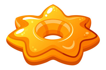 star inflatable swimming ring bright pool toy