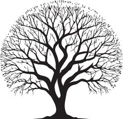 Obraz premium Tree silhouette Vector | Minimalist & Trendy Tree Silhouette Design | Unique & Stylish Tree Artwork for Vector design