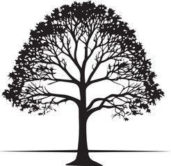 Tree silhouette Vector | Minimalist & Trendy Tree Silhouette Design | Unique & Stylish Tree Artwork for Vector design	
