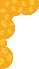 가을 은행잎 배경 테두리 디자인