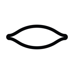 Outline eye icon for view, vision, and visibility controls