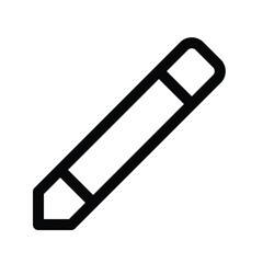 Outline edit icon to modify, change, or update content