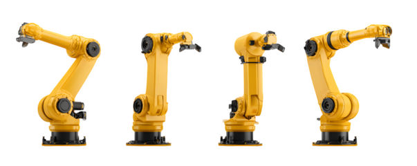 Studio-Lit Realistic Clean robotic sorting arm for produ commercial stock asset, versatile design element, ideal for marketing materials and graphic design, professional graphics