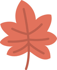 가을 일러스트 플랫 단풍 낙엽