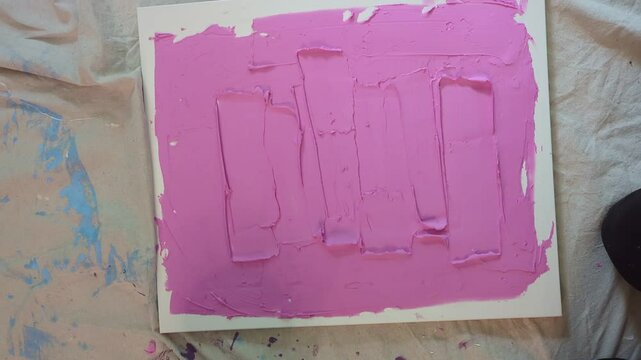 Drywall art, canvas
