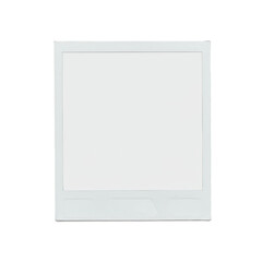 Isolated Empty Polaroid Frame White Instant Photo Background
