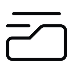 Outline archive icon for storage, files, and document management