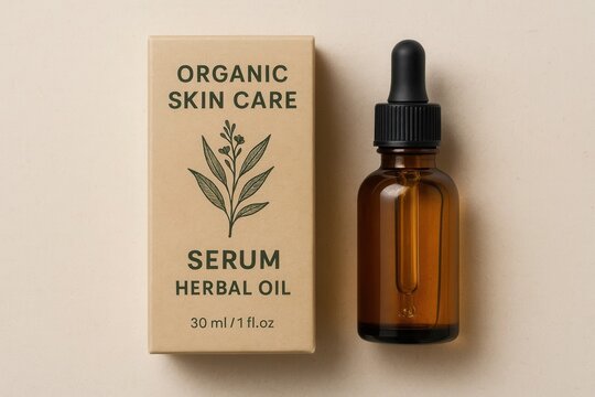 Organic Skin Care Serum Herbal Oil - 30 ml / 1 floz