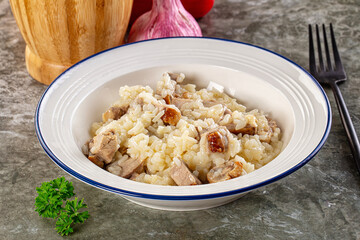 Risotto woth fried duck breast