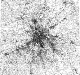 vector sketch illustration silhouette design detail maps site plan layout warsaw 